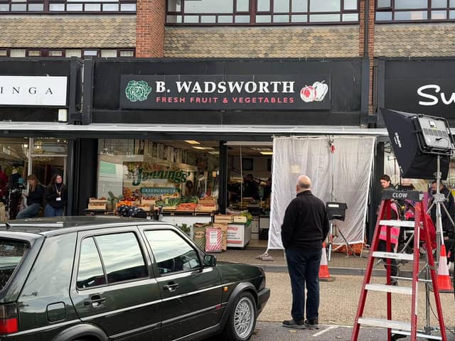 Filming underway in Rustington.