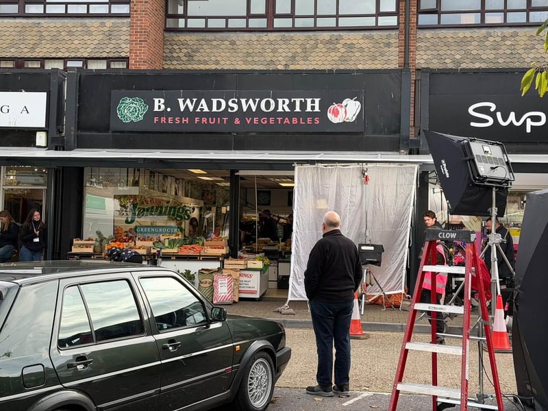 Filming underway in Rustington.