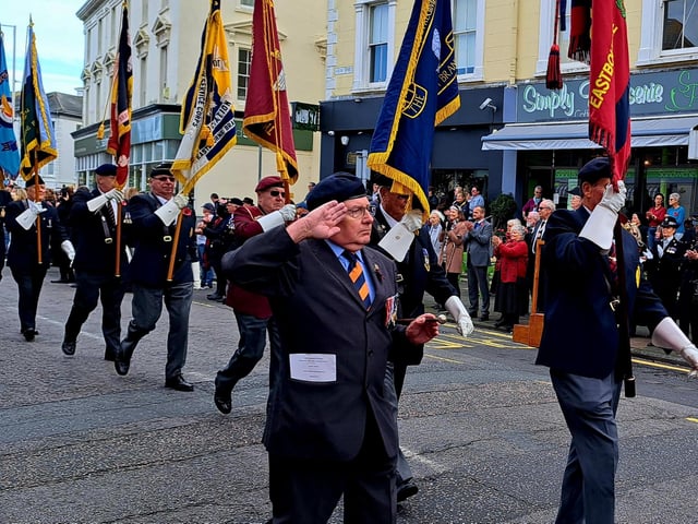 Eastbourne Remembrance service. Picture by Bob Newton