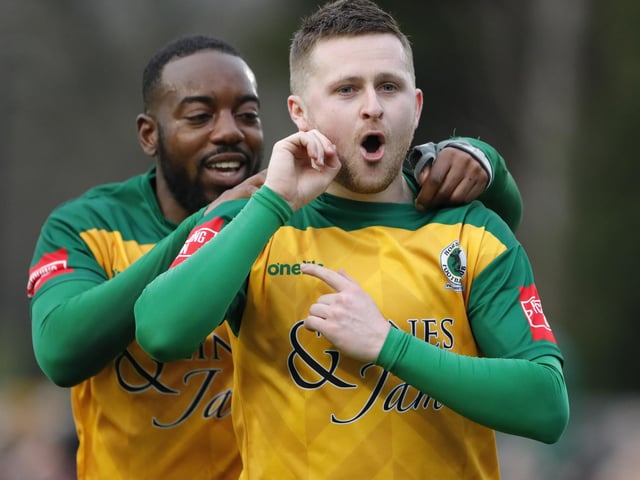 Isthmian Premier action from Horsham's dramatic home win over Wingate & Finchley on Saturday
