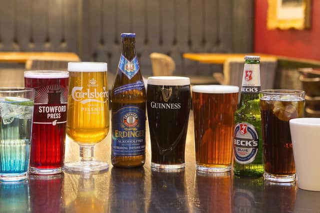 Some of the drinks on sale at Wetherspoons this January