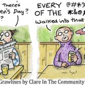 Clare in the Community. Copyright Harry Venning.