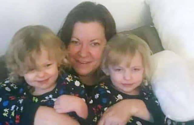 Kelly Fitzgibbons with Ava and Lexi Needham. Picture: Sussex Police