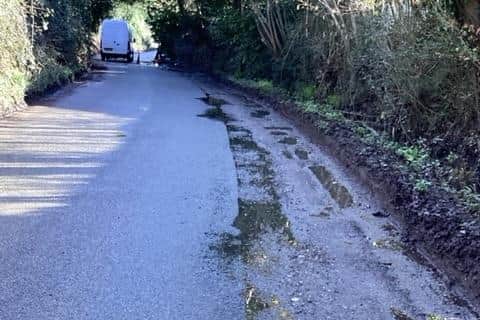 Brian White, chairman of Nutbourne Residents' Association, says there have been five recent accidents in Stream Lane, West Chiltington, after drivers began using the road as a cut-through following the closure of West Chiltington Road. Photo: Jacquie Dobson