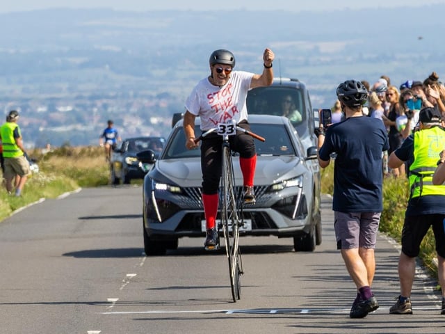 Beachy Head World Championship Penny Farthing Hill Climb 2025. Photo by TK photography. https://www.facebook.com/tadaskphoto