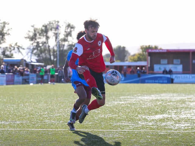 Action from Eastbourne Borough v Weymouth in the National League South:Eastbourne Borough v Weymouth