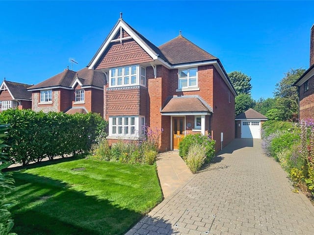 This stunning four-bedroom executive home has come on the market in Littlehampton with Graham Butt priced at £685,000. The detached house was built in St Winefrides Road in 2017 and this is the first time it is being offered to the market since new.