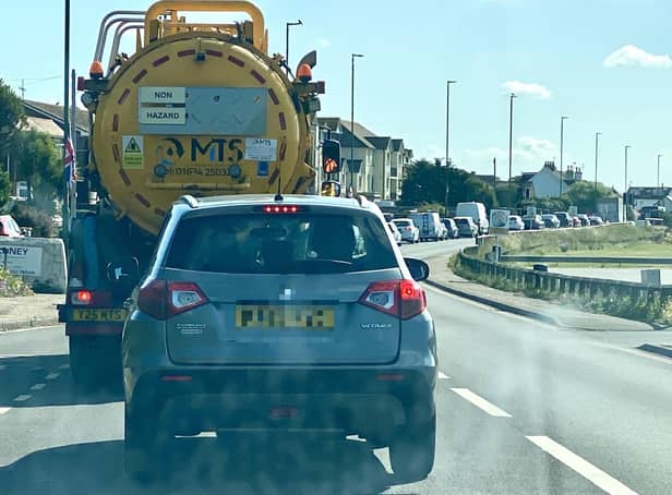 Southern Water said traffic management 'must stay in place' on the A259. Photo: Eddie Mitchell