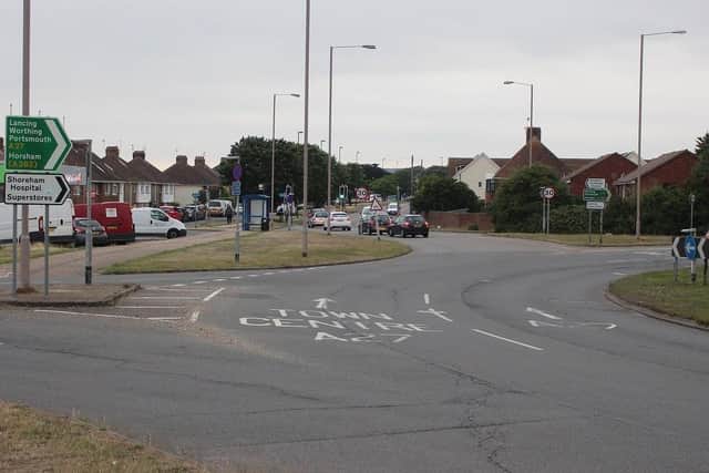 Works at the Holmbush roundabout in Shoreham are due to start soon
