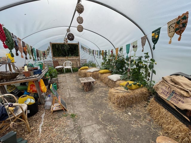 The children's plot polytunnel
