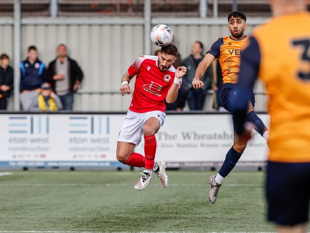 Action from Eastbourne Borough's 5-1 win at Slough Town in the National League South