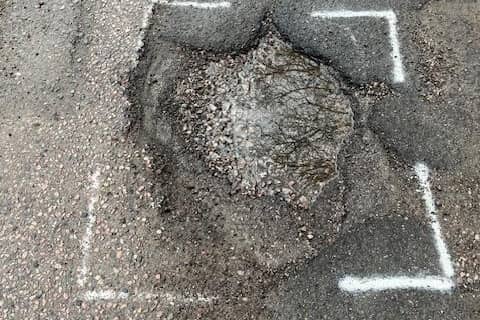 Potholes on The Fairway. Photo by Nigel Bignall.