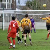 Littlehampton Town and Hythe Town in action in their 4-4 draw | Picture: Stephen Goodger