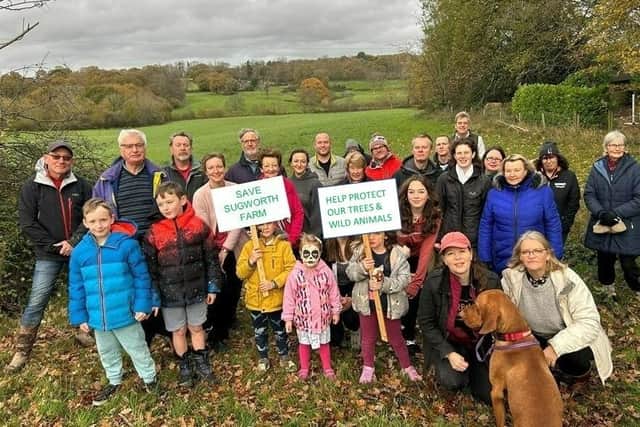 The Save Sugworth Farm Action Group wants land east of Borde Hill Lane removed from the draft Mid Sussex District Plan 2021-2039