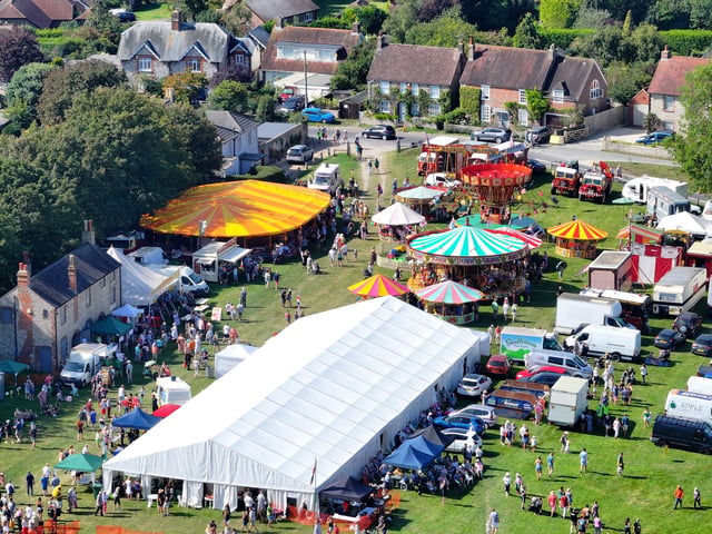 Huge crowds were in Findon today (September 9) to attend the world-famous sheep fair.