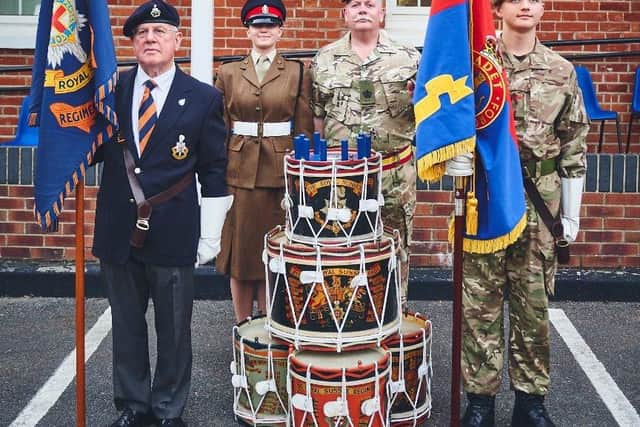 New Standard from the RSRA presented to Chichester Army Cadets