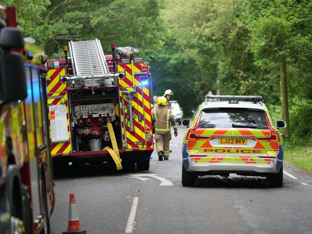 ‘All residents’ have been accounted for following a house fire that closed a road in West Sussex, the fire service have said.