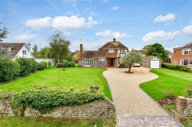 The stunning older-style home has three bedrooms and two bathrooms. It has come on the market with Cubitt & West priced at £825,000