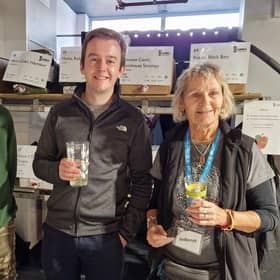 East Worthing and Shoreham MP Tom Rutland meeting some of the CAMRA volunteers behind Worthing Beer & Cider Festival 2026