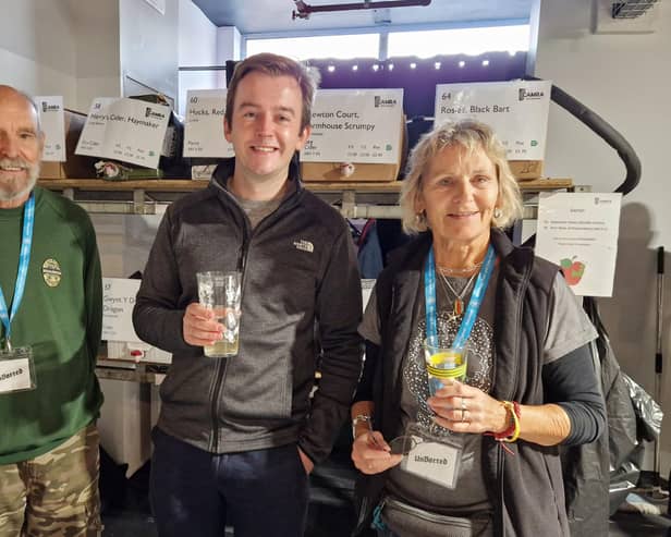 East Worthing and Shoreham MP Tom Rutland meeting some of the CAMRA volunteers behind Worthing Beer & Cider Festival 2026