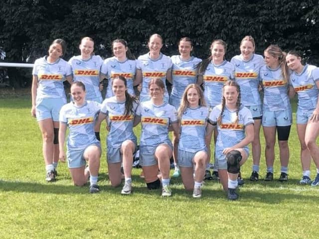 Worthing Women's Rugby team pictured.