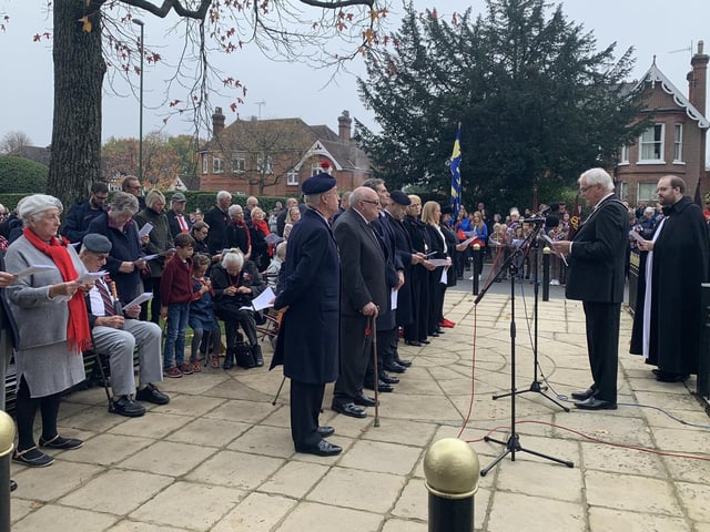 Remembrance Sunday in Haywards Heath