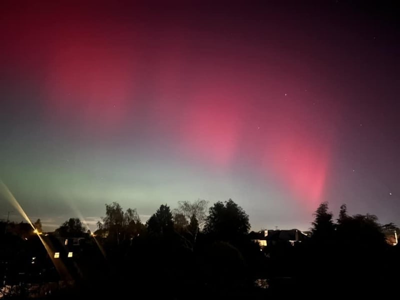 The Northern Lights captured in Horsham District