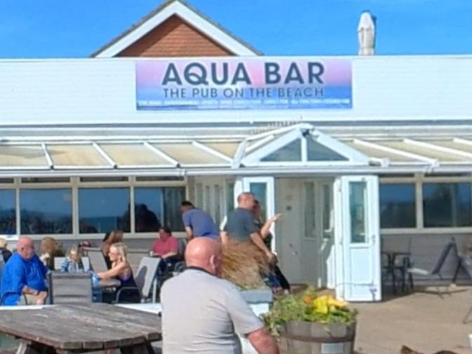 Aqua Bar, in Sea Road, Pevensey Bay, has a rating of 4.3 from nearly 700 reviews