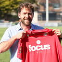 Chris Agutter is announced as the new manager of Worthing FC | Picture: Worthing FC