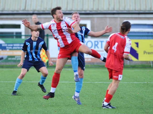 Steyning Town v Crowborough Athletic in the SCFL premier