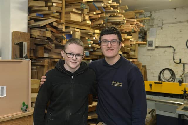 Barn Joinery apprentices - Hunter Tennant and Daniel Budd (Pic by Jon Rigby)