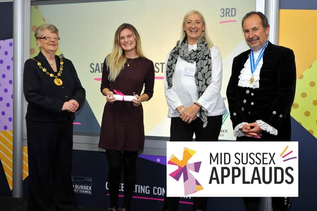 Sabrina Hollister from Haywards Heath won third place in the Young Volunteer award at last year's Mid Sussex Applauds