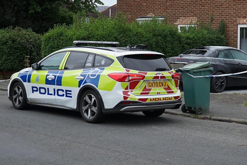Police said they received a report of a car on fire on a driveway in The Hydneye, Eastbourne, at about 11.53pm on Sunday 14 April
