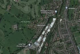 The Merstham area had the first-worst air pollution in the Reigate and Banstead area, with a score of 1.10. Photo: Google