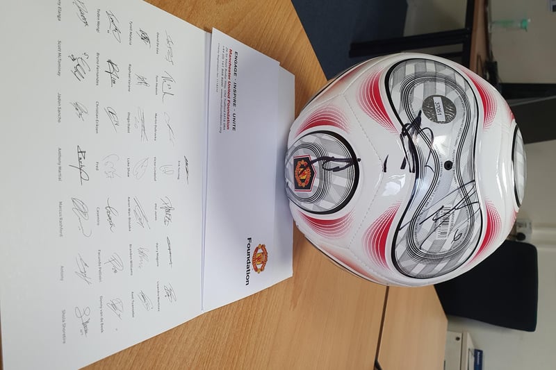 The draw for the signed Manchester United ball will be completed on January 20 at 4pm