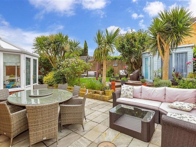 This four-bedroom property offers spacious and versatile accommodation and the agents say it is a fantastic house, close to local shops and good schools.