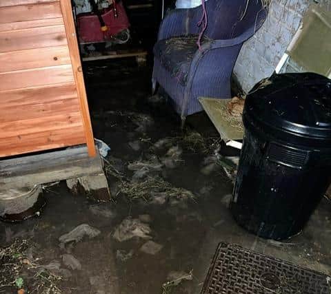 Caroline discovered the latest sewage flooding this month at 6am, when he daughter when to go get a glass of water and found raw sewage gurgling out of the plug hole
