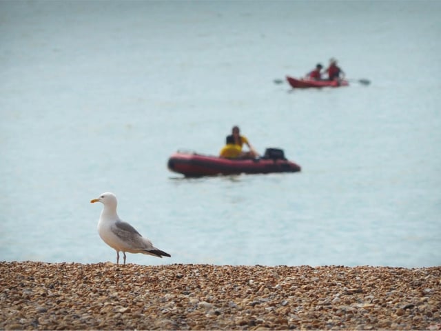 Eastbourne seafront pictured on July 30 2024 during a mini heatwave.