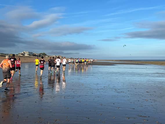 The annual Arunners beach run