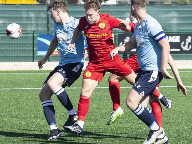 Newhaven FC take on Spelthorne Sports in the FA Cup