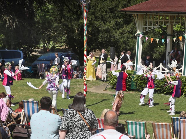 Crowning of the May Queen in Alexandra Park, Hastings, on May 11 2025. Photo by Roberts Photographic.