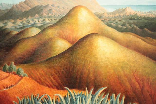 Spanish Landscape with Mountains.