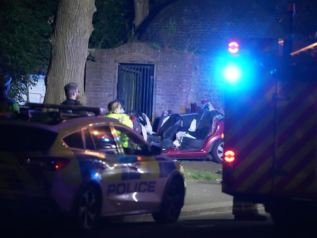 Emergency services at the scene. Picture: Sussex News and Pictures