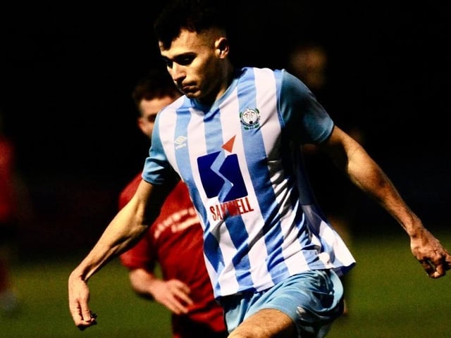 Action from Worthing United v Arundel in the SCFL Division 1