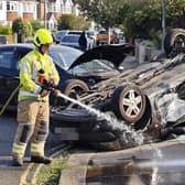 Fire service on the scene. Photo: Sussex News and Pictures