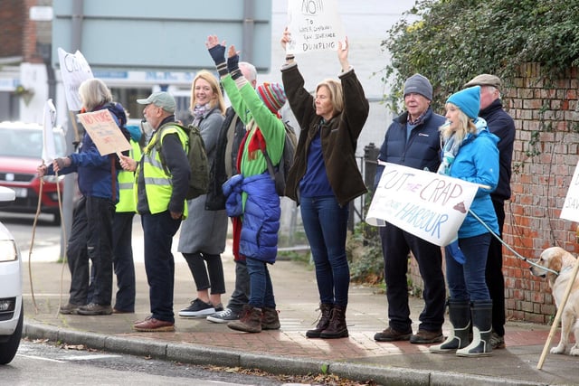 Chichester harbour protest to say 'Enough is enough'. Photo by Derek Martin Photography and Art.