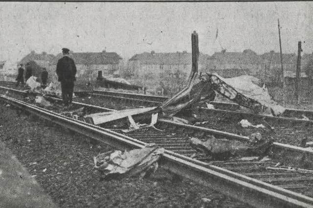 An RAF Valiant jet bomber crashed landed on the railway in Southwick, in the path of an oncoming train, at the height of the Cold War