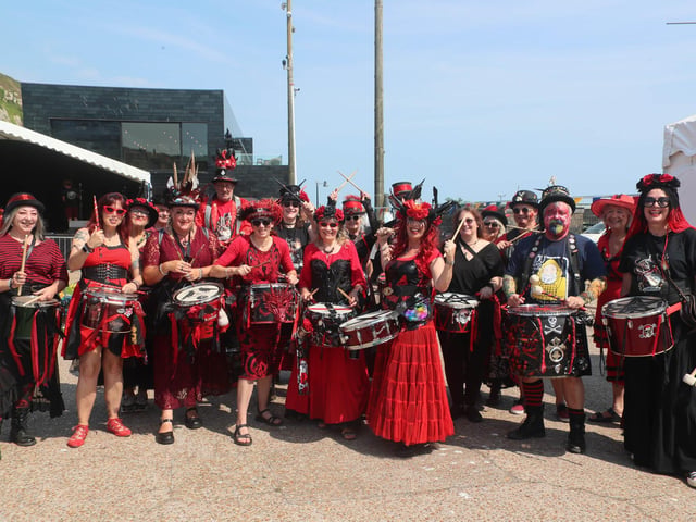 Hastings Old Town Carnival Week 2024, photo Roberts Photographic: Opening Ceremony and the RNLI concert to celebrate the 200th anniversary of the Royal National Lifeboat Institution - 1824 to 2024.