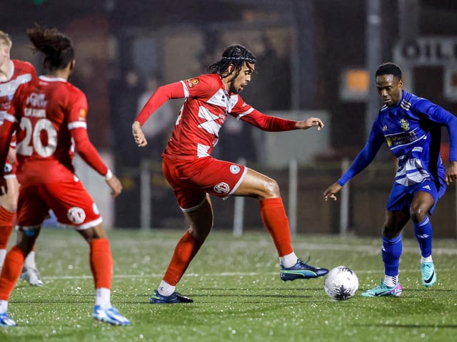 Action from Eastbourne Borough v Aveley