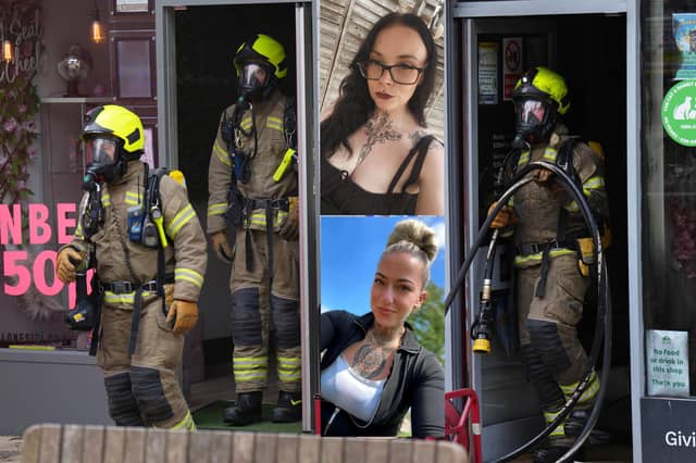 Sadé Rose and Sinead Bain sprang into action when a blaze broke out at the Cat & Rabbit Rescue Charity Shop, in High Street, on Thursday morning (June 4).
